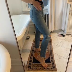 Mother Denim Distressed Skinny Jeans
